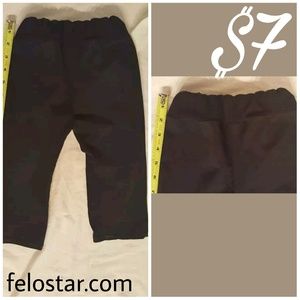unknown black pants for girl 18 in. tall spandex